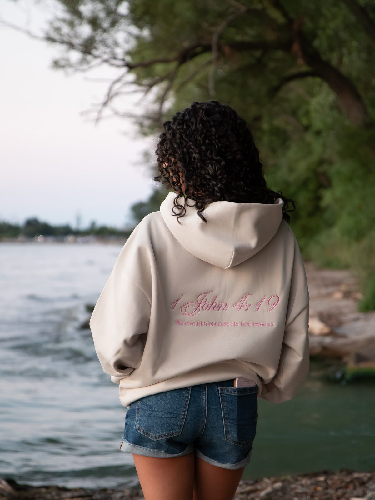 Minimal Cross | Back Verse Detail HHoodie