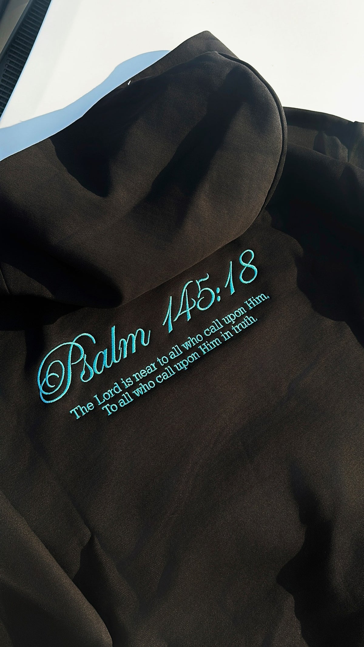 Minimal Cross | Back Verse Detail HHoodie