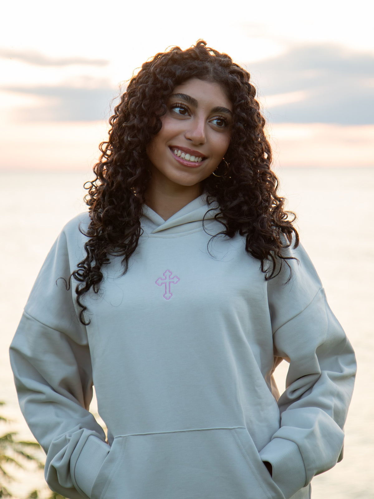 Minimal Cross | Back Verse Detail HHoodie