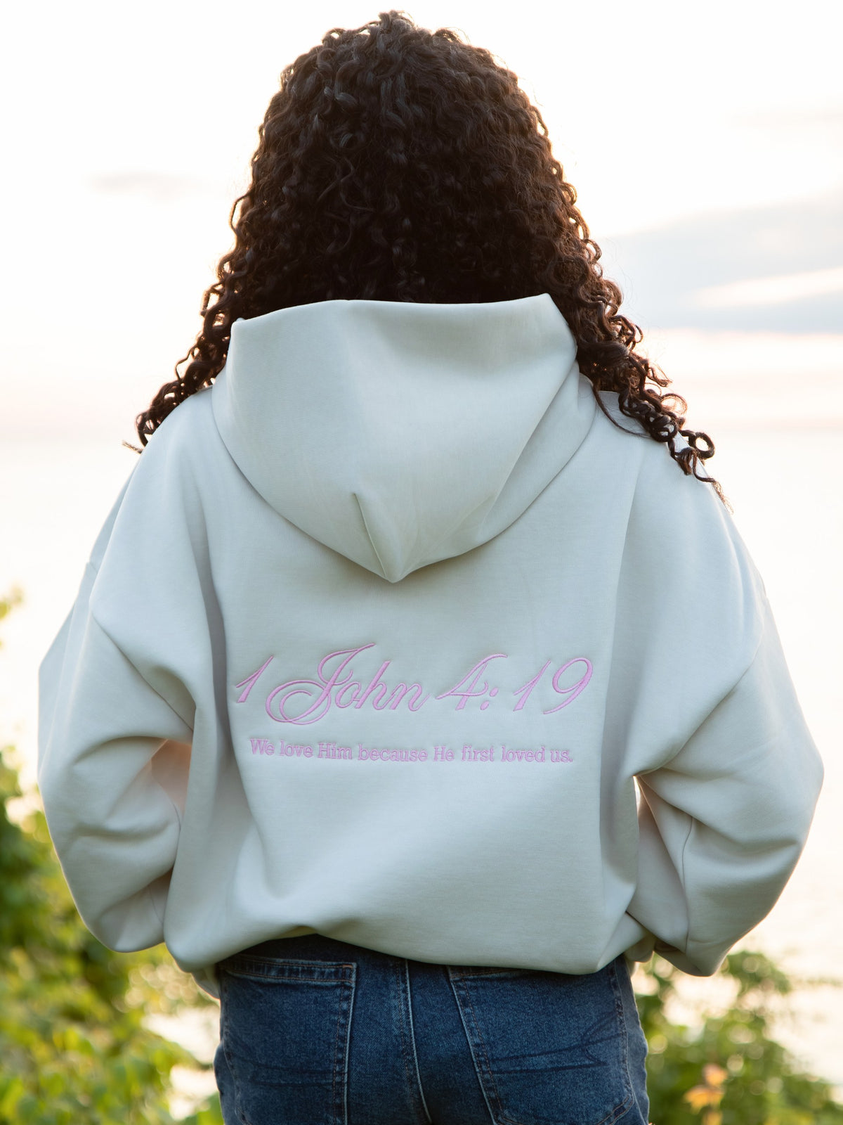 Minimal Cross | Back Verse Detail HHoodie